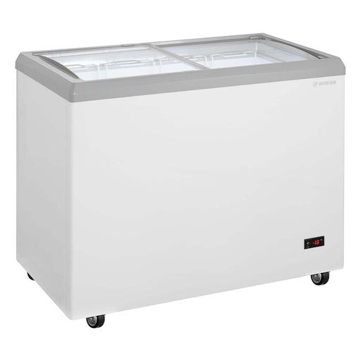 Eiscreme-Gefriertruhe 217 Liter mit LED-Beleuchtung und Rollen