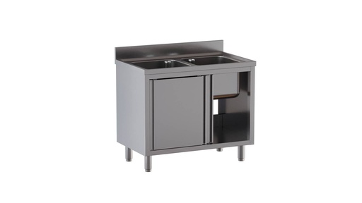 Spülschrank ECO 14x7 mit 2 Becken