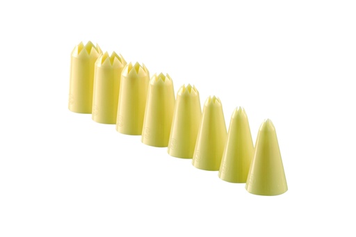 Sterntülle aus PP, Ø 7 mm, elfenbein