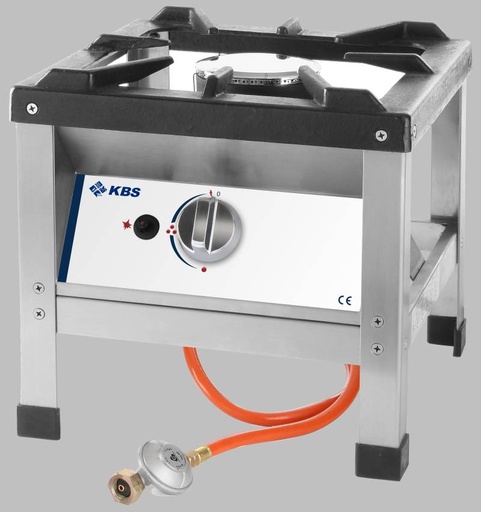 KBS Mobiler Gas-Hockerkocher mit Hochleistungsbrenner 6kW