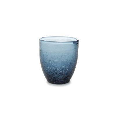 Glas Crackle, 25 cl, blau