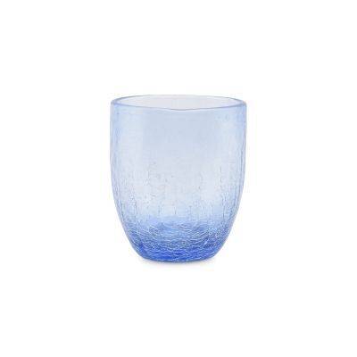 Glas Crackle, 25 cl, hellblau