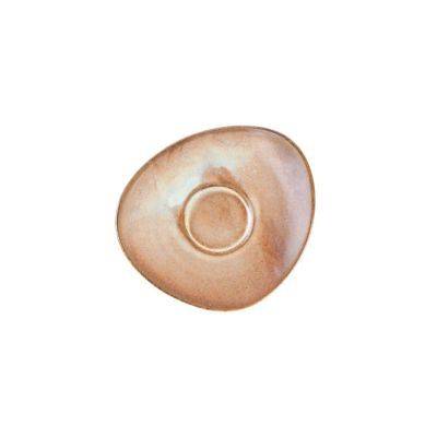 Untertasse Escura aus Porzellan, 15,5 x 14 cm, beige