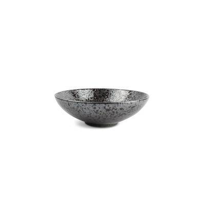 Schale Oxido aus Porzellan, ø 22,5 cm, H 7 cm, schwarz