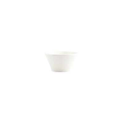 Schale konisch weiße Linie, ø 13 cm, H 6,5 cm