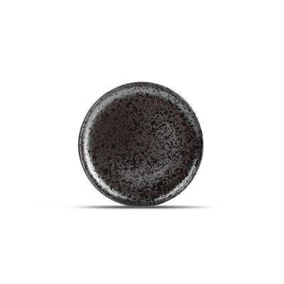 Teller Oxido aus Porzellan, 26 cm, schwarz