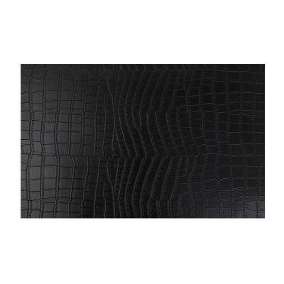 Platzset Krokodil-Look Layer, 45 x 30 cm, schwarz