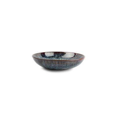 Tiefer Teller Hazy aus Porzellan, Ø 19 cm, H 4 cm, blau