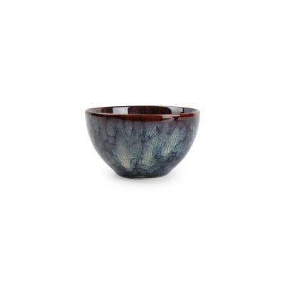 Schale Hazy aus Porzellan, ø 11,5 cm, H 6,5 cm, blau