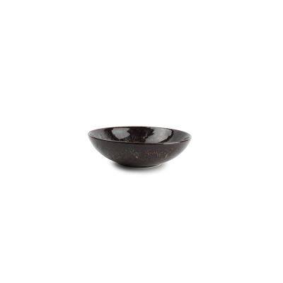 Schüssel Hazy aus Porzellan, ø 15 cm, H 4 cm, schwarz