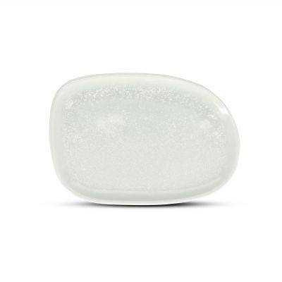 Teller Frost Ceres aus Porzellan, 33 x 23 cm, weiß