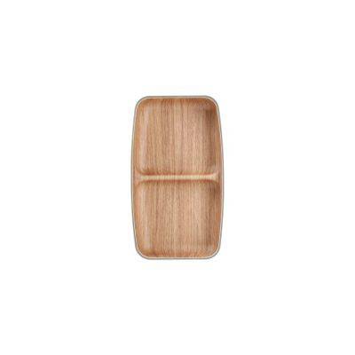 Menüteller 2-teilig Buffet, 17,5 x 10 cm, braun