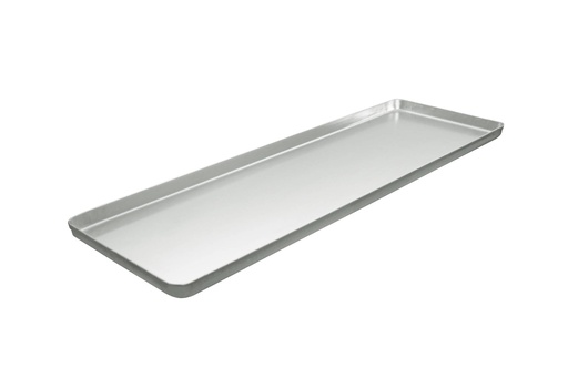 Ausstell-/Thekenblech aus Aluminium, 600 x 200 mm, silber