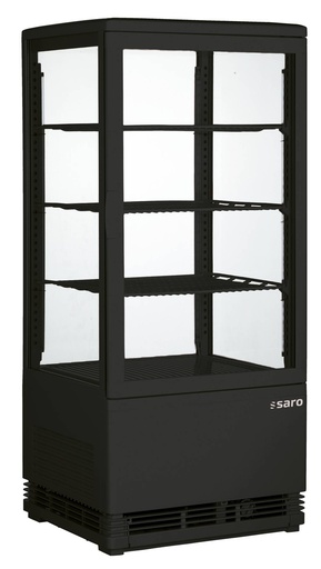 SARO Kühlvitrine 78 Liter, Modell SC 80 schwarz