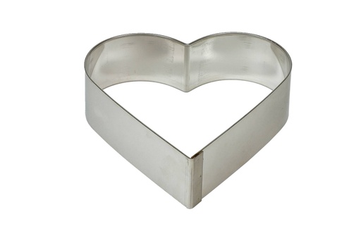Tortenring aus Aluminium, 240 mm, Herz