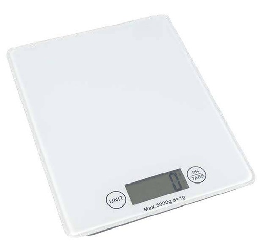 SARO Küchenwaage digit., Glasplatte, 5kg, Modell 4745BO