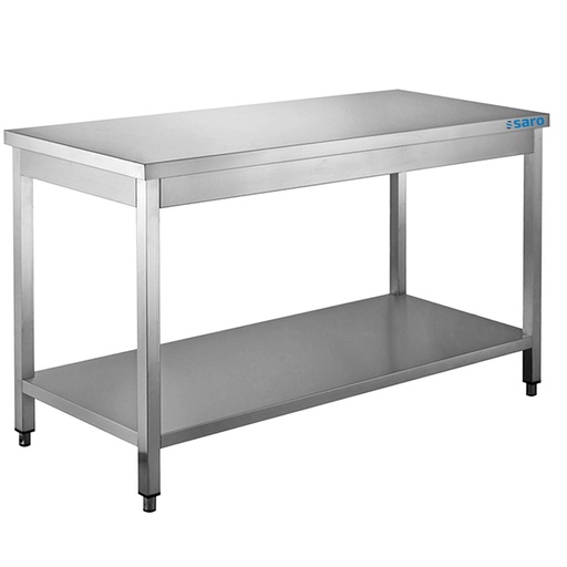 SARO Edelstahltisch, Unterblatt - B 1600 x T 700 mm