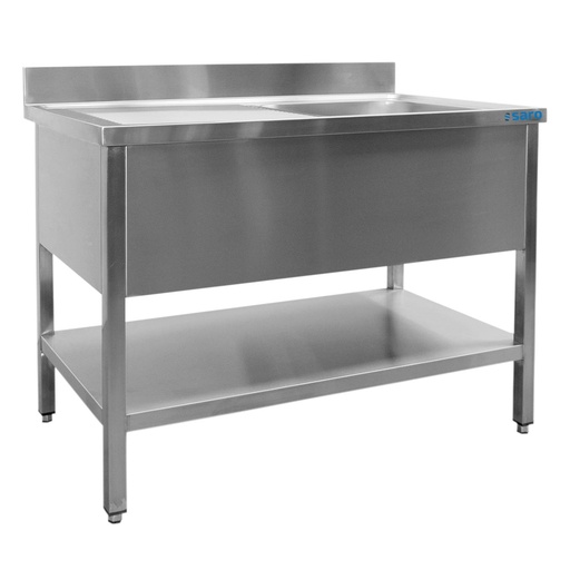 SARO Spültisch 1 Becken, rechts - B 1800 x T 700 mm