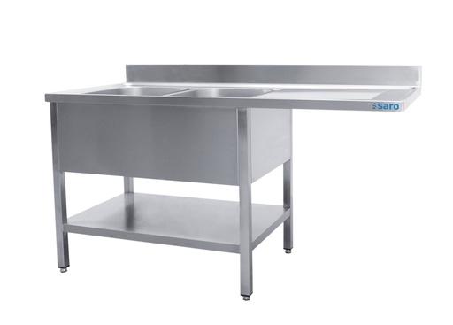 SARO Spülcenter 2 Becken, links - B 1800 x T 700 mm