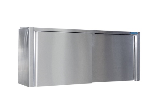 SARO Edelstahlhängeschrank - 400mm Tiefe, Breite 1400mm