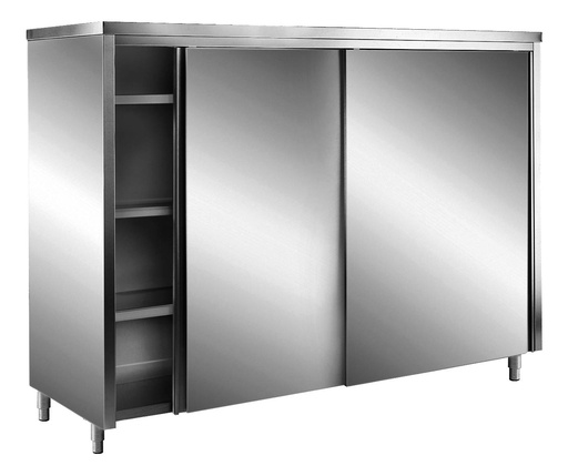 SARO AISI430 Lagerschrank, Schiebet.,Flachdach 1600x700