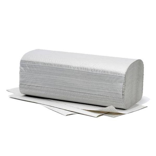 Papierhandtücher Falthandtücher 1-lagig, 25 x 23 cm, V-Falz, Recycling natur, 40 g/m² | 5.000 Blatt/Karton