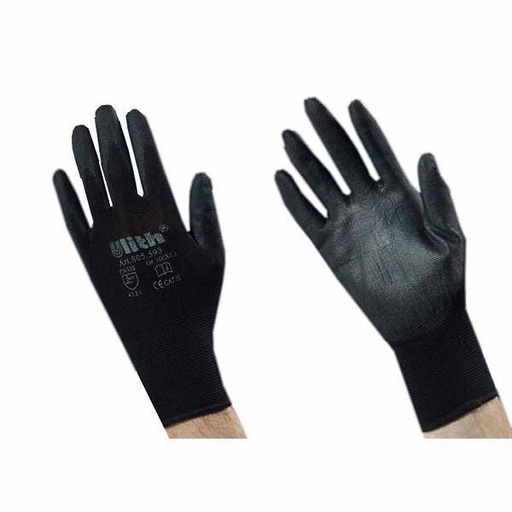 ULITH® Feinstrick-Montagehandschuh, schwarz | Größe 7 (S)