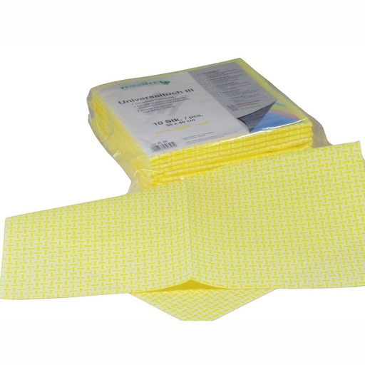Spültuch/Wischtuch/Universaltuch 35 x 40 cm, 10 Stück/Pack | gelb