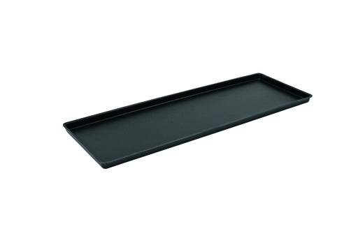Auslagetablett aus ABS, 195 x 580 mm, schwarz