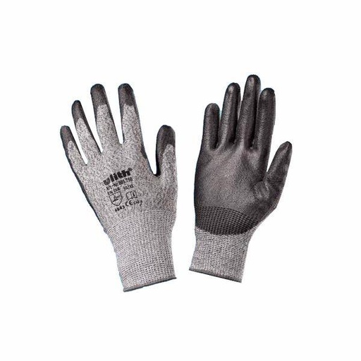 Arbeitsschutzhandschuhe/Schnittschutzhandschuhe "Ulith", grau/schwarz | Größe 7 (S)