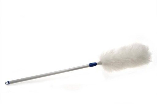 Staubwedel mit Teleskopstiel 75 cm bis 105 cm, Lammwolle | naturweiß