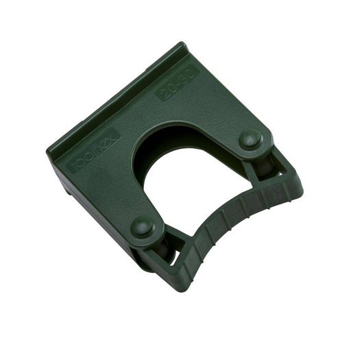 Toolflex Gerätehalterung 20 - 30 mm für Alu-Schiene | Halter grün, Gummi grün