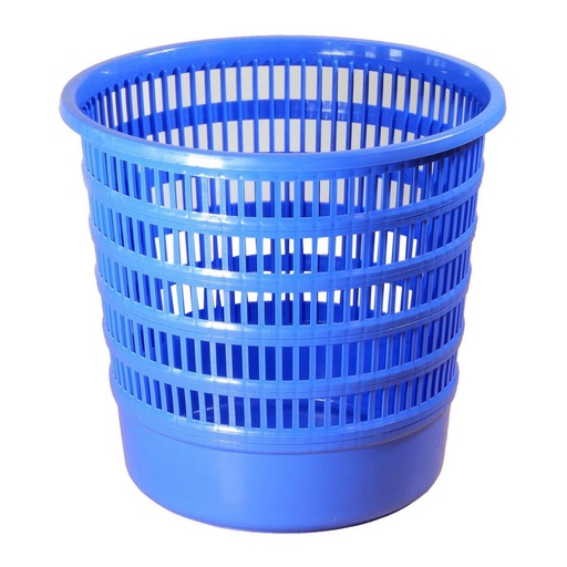 Papierkorb Ø 24 cm rund, Höhe 24 cm durchbrochen | blau