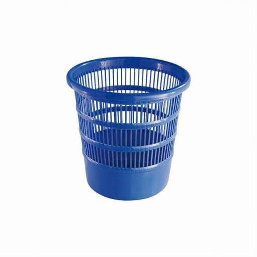 Abfallbehälter, Papierkorb 18 Liter rund, durchbrochen | blau