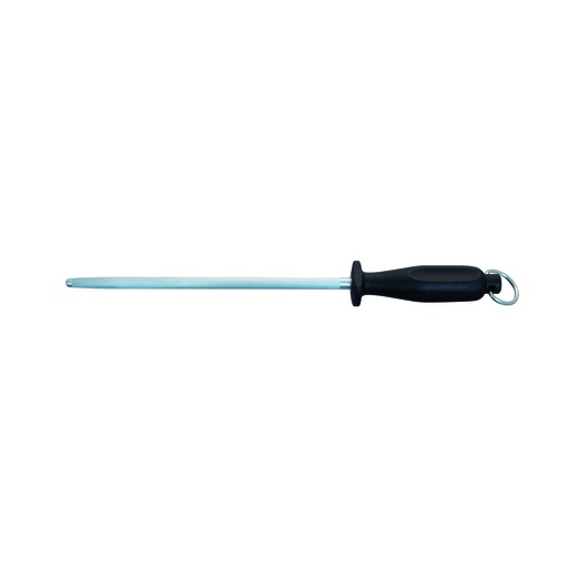 Abziehstahl aus Metall, 250 mm, schwarz