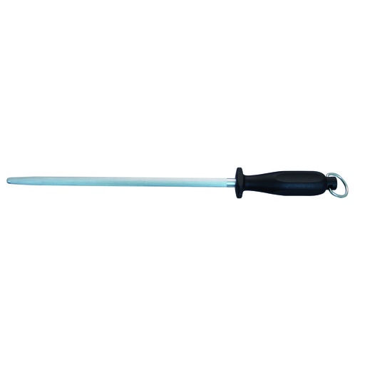Abziehstahl aus Metall, 310 mm, schwarz