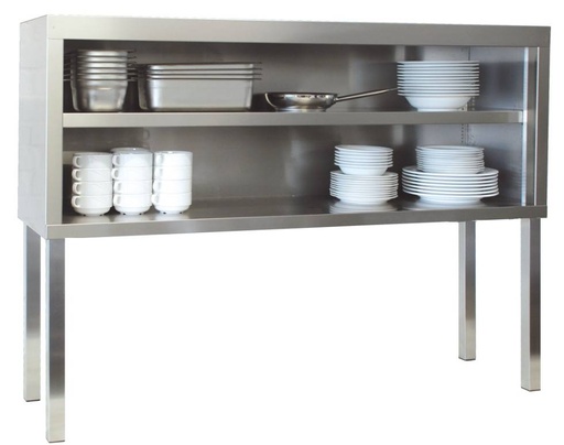Tischaufsatzschrank offen, Bautiefe 400 mm | 800x400x1150 mm