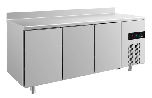 Kühltisch -2 bis +8°C 1865x700x850mm mit 3 Türen u. Aufkantung