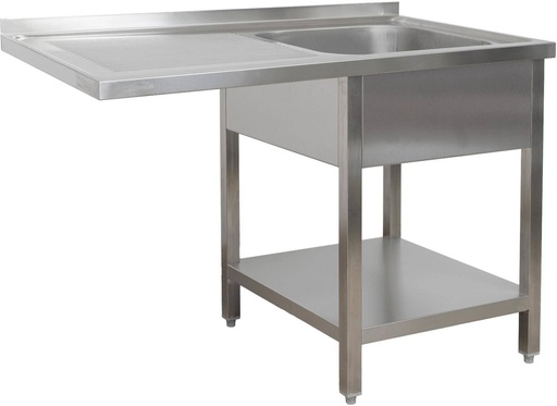 Spülzentrum 1200 x 00 x 850 mm 1 Becken rechts, mit Grundboden      700 mm Tiefe
