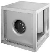 Ventilatorbox 230 V | doppelschalige Paneele aus verzinktem Stahlblech | variable Gestaltung der Ausblasrichtung | EC-Motor | 900 x 900 x 900 mm | 560 mm Durchmesser