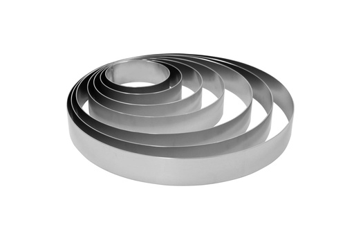 Tortenring-Set aus Aluminium, 60 mm, 7-teilig