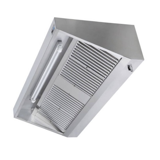 Wandhaube ohne Motor | Edelstahl | Filter 1 | 600 x 1100 x 450 mm