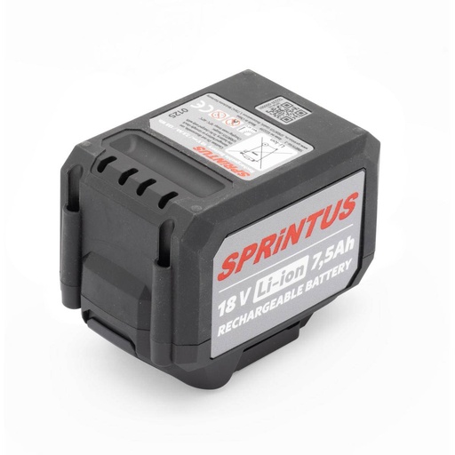 Zubehör/Ersatzteil: Batterie/Akku Sprintus Li-ion-Akku | 18V, 7,5 Ah (135 Ah)