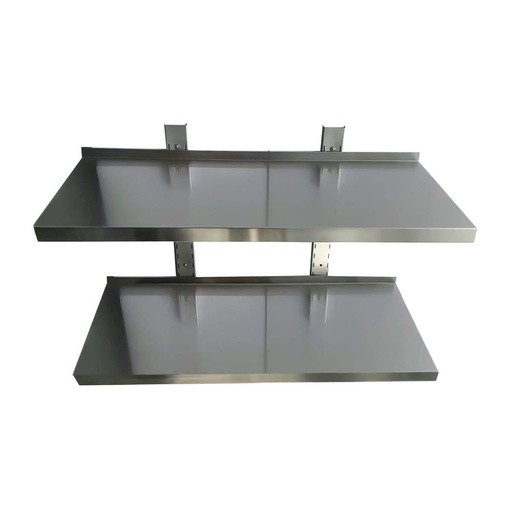 Wandbord inkl. Konsolen zur Wandbefestigung / 2 Etagen, 1000 x 300 mm
