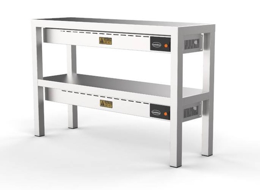 Aufsatzbord Keramisch aus Edelstahl, 250 W, 1200 x 300 x 650 mm