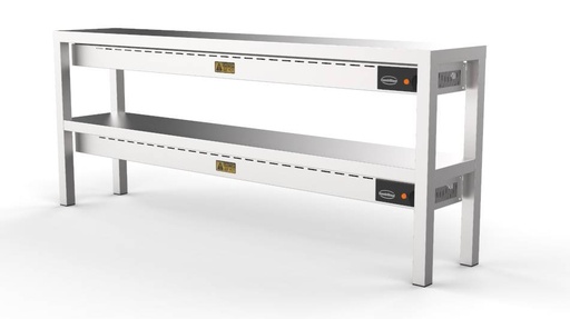 Aufsatzbord Keramisch aus Edelstahl, 250 W, 2000 x 300 x 650 mm