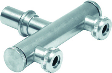 Kupplungsstück aus Edelstahl, 145 mm, 25 mm, 105 mm