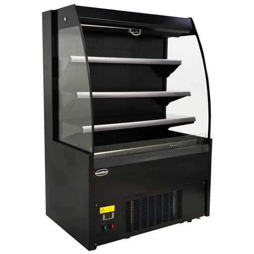 Kühlvitrine 1.0, 1000 x 660 x 1500 mm, schwarz