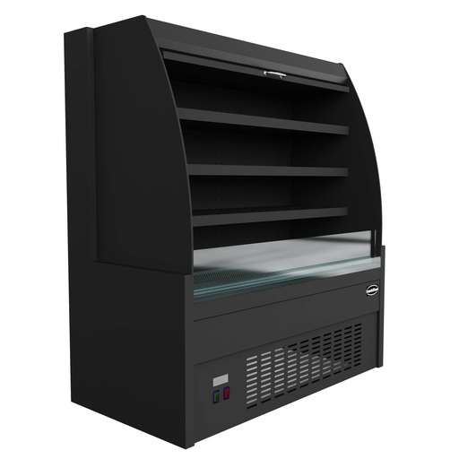 Kühlvitrine 1.3, 1300 x 660 x 1500 mm, schwarz