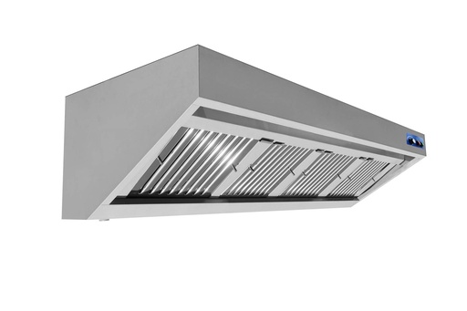 900 Wandhauben aus Edelstahl, 3000 x 900 x 450 mm